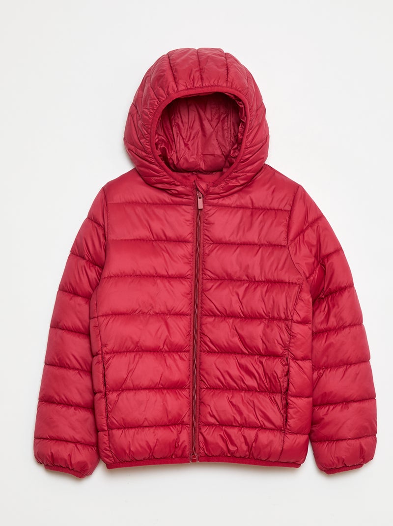 Licht donsjack met capuchon Rose - Kiabi