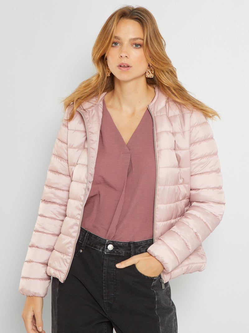 Licht donsjack met capuchon ROSE - Kiabi