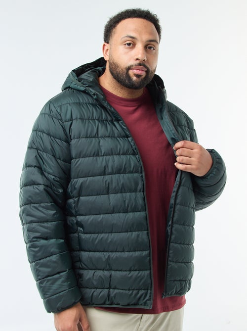 Licht, doorgestikt donsjack met capuchon - Kiabi