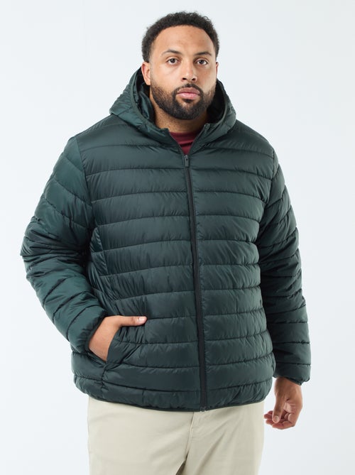 Licht, doorgestikt donsjack met capuchon - Kiabi