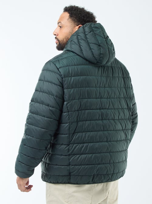 Licht, doorgestikt donsjack met capuchon - Kiabi