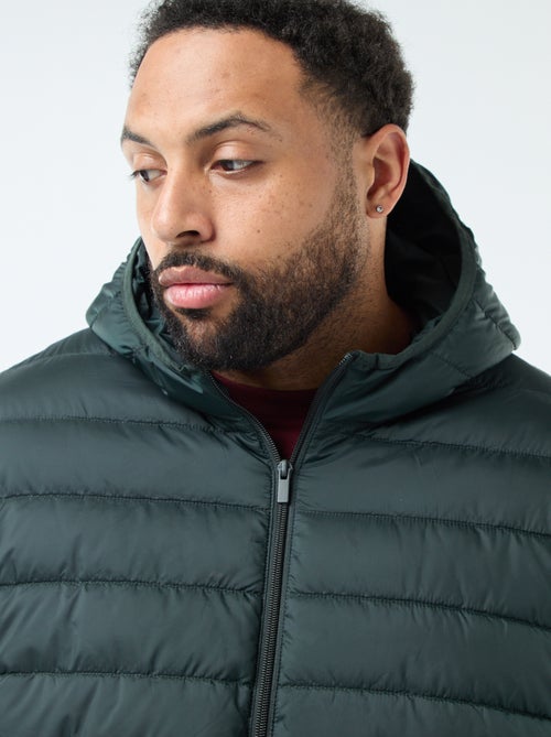 Licht, doorgestikt donsjack met capuchon - Kiabi