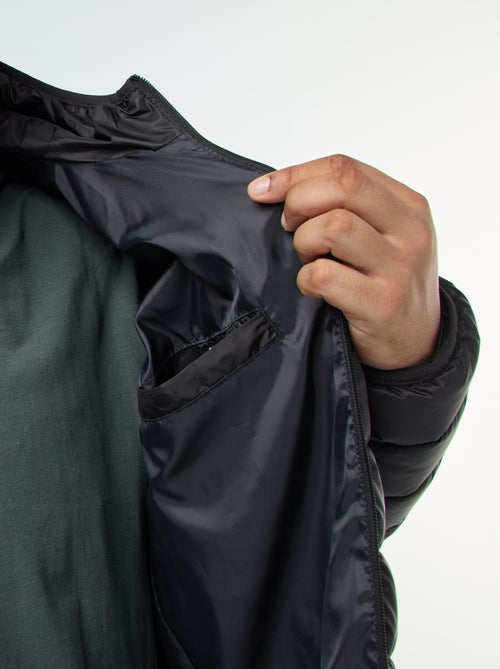 Licht, doorgestikt donsjack met capuchon - Kiabi