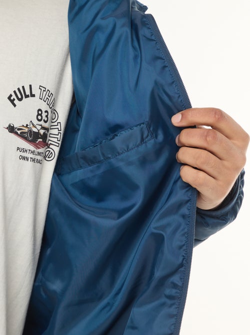 Licht, doorgestikt donsjas met capuchon - Kiabi