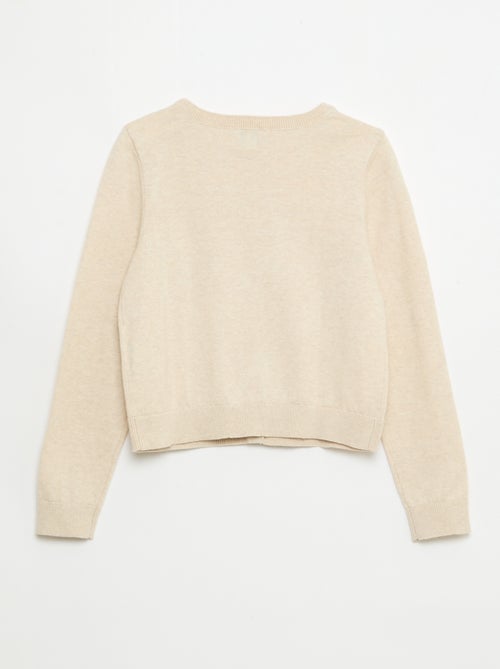Licht effen rondehalsvest - Kiabi