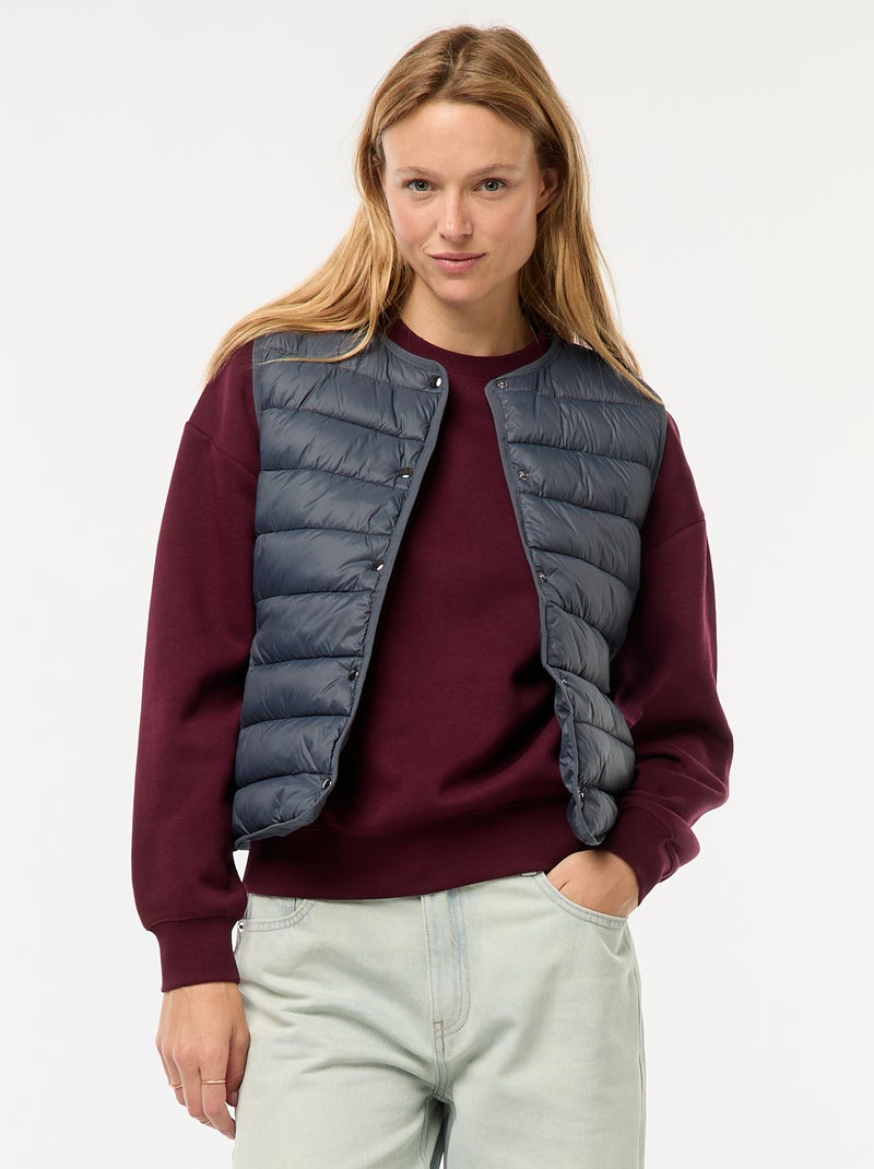 Licht gewatteerde bodywarmer Blauw - Kiabi