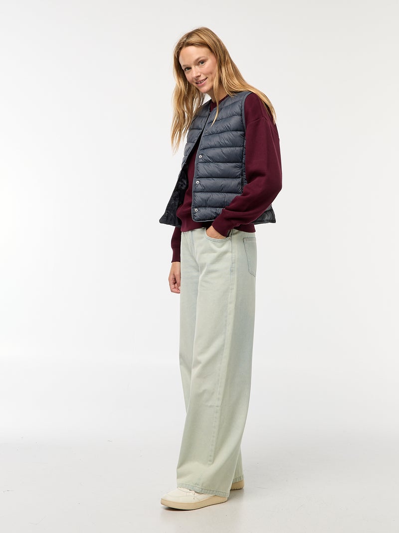 Licht gewatteerde bodywarmer Blauw - Kiabi
