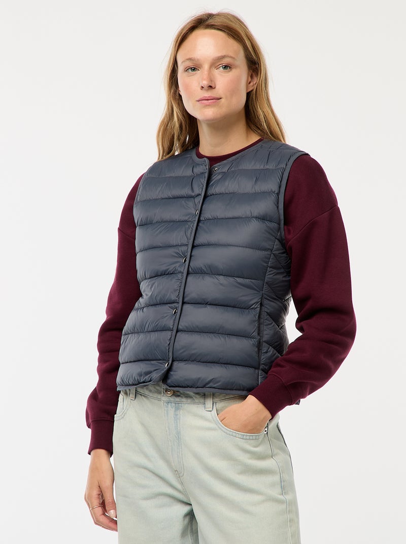 Licht gewatteerde bodywarmer Blauw - Kiabi