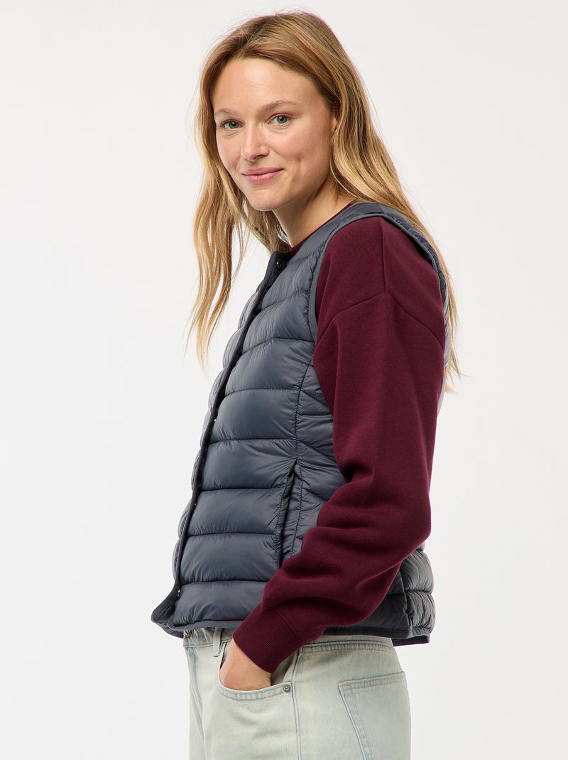 Licht gewatteerde bodywarmer Blauw - Kiabi