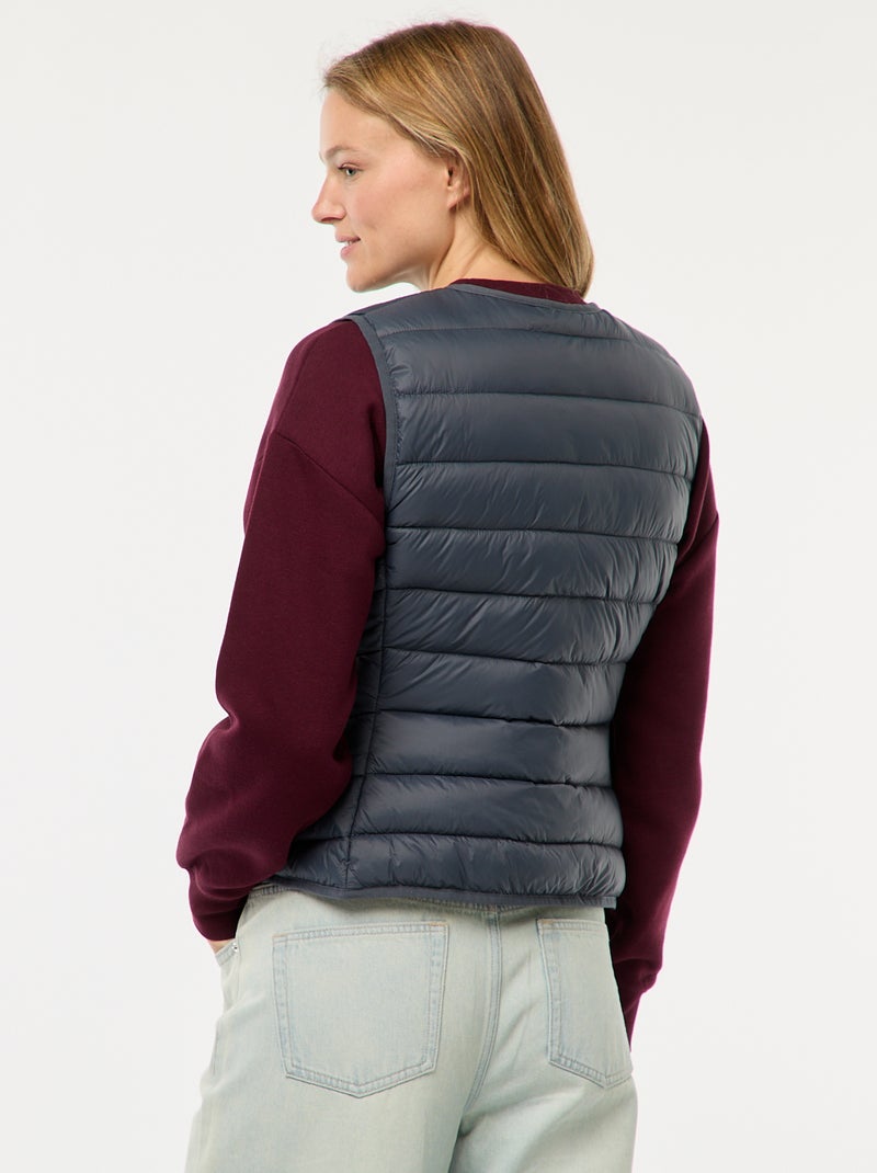 Licht gewatteerde bodywarmer Blauw - Kiabi