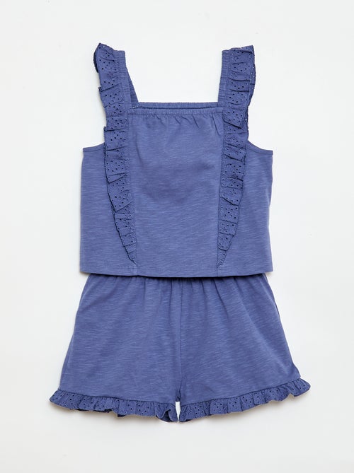 Lichte 2-delige set: topje en short - Kiabi