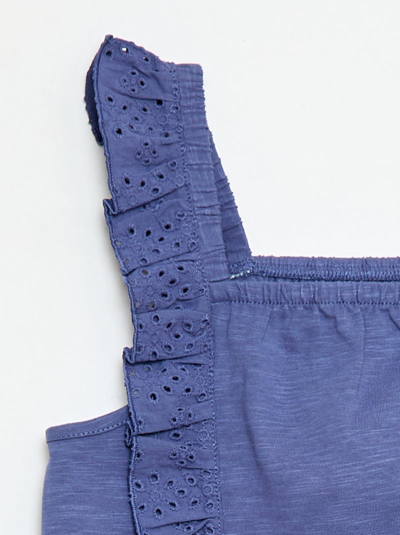 Lichte 2-delige set: topje en short Blauw - Kiabi
