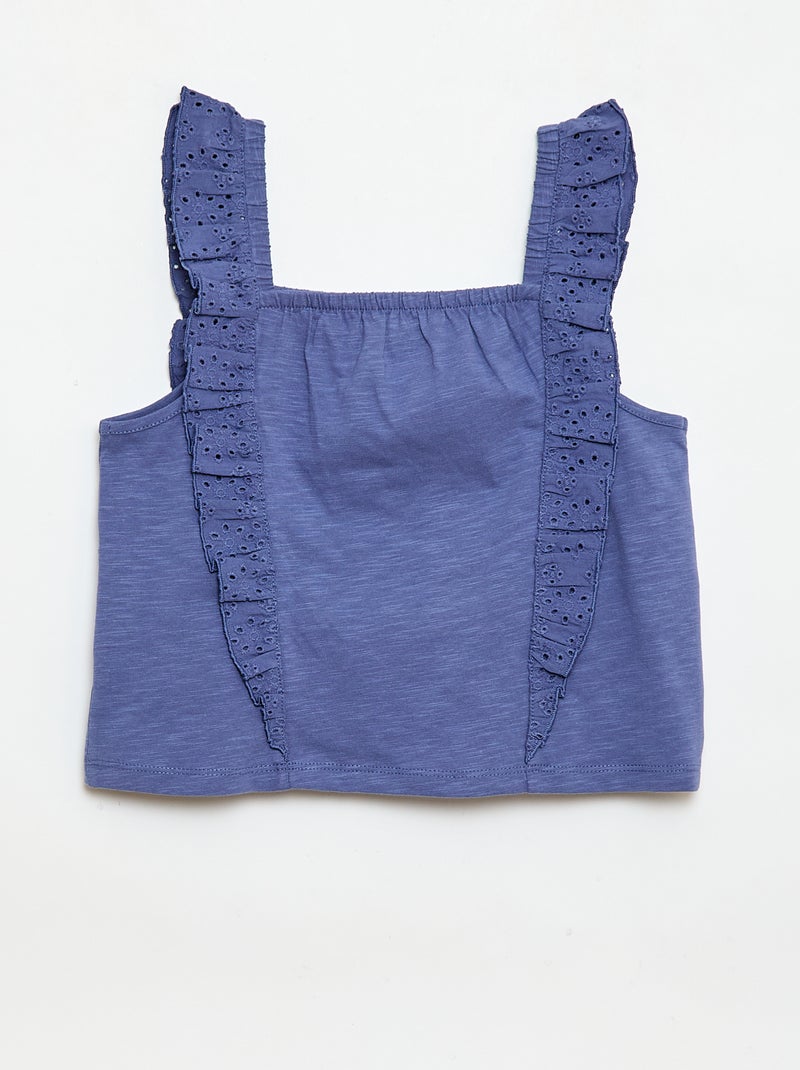 Lichte 2-delige set: topje en short Blauw - Kiabi