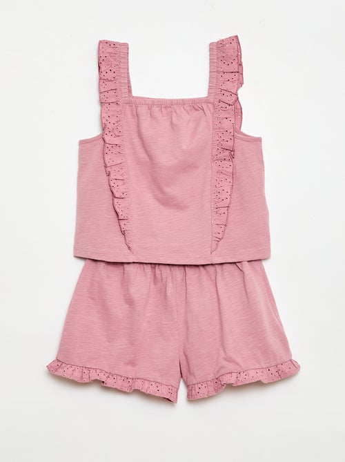 Lichte 2-delige set: topje en short - Kiabi