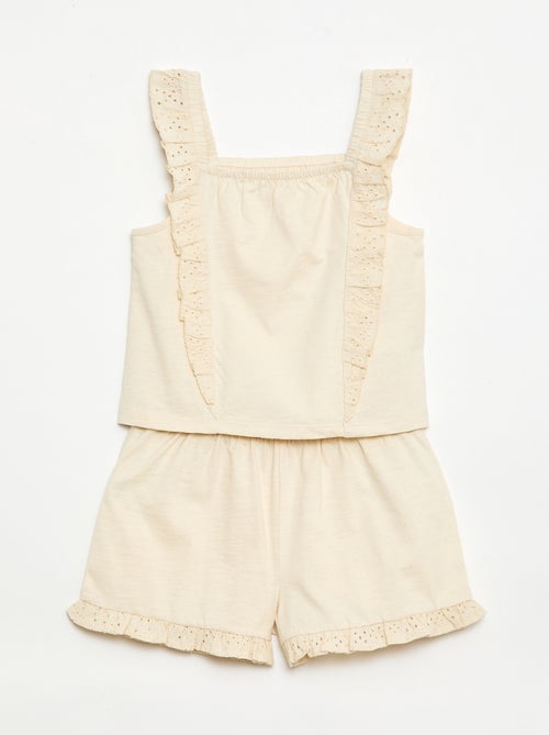 Lichte 2-delige set: topje en short - Kiabi