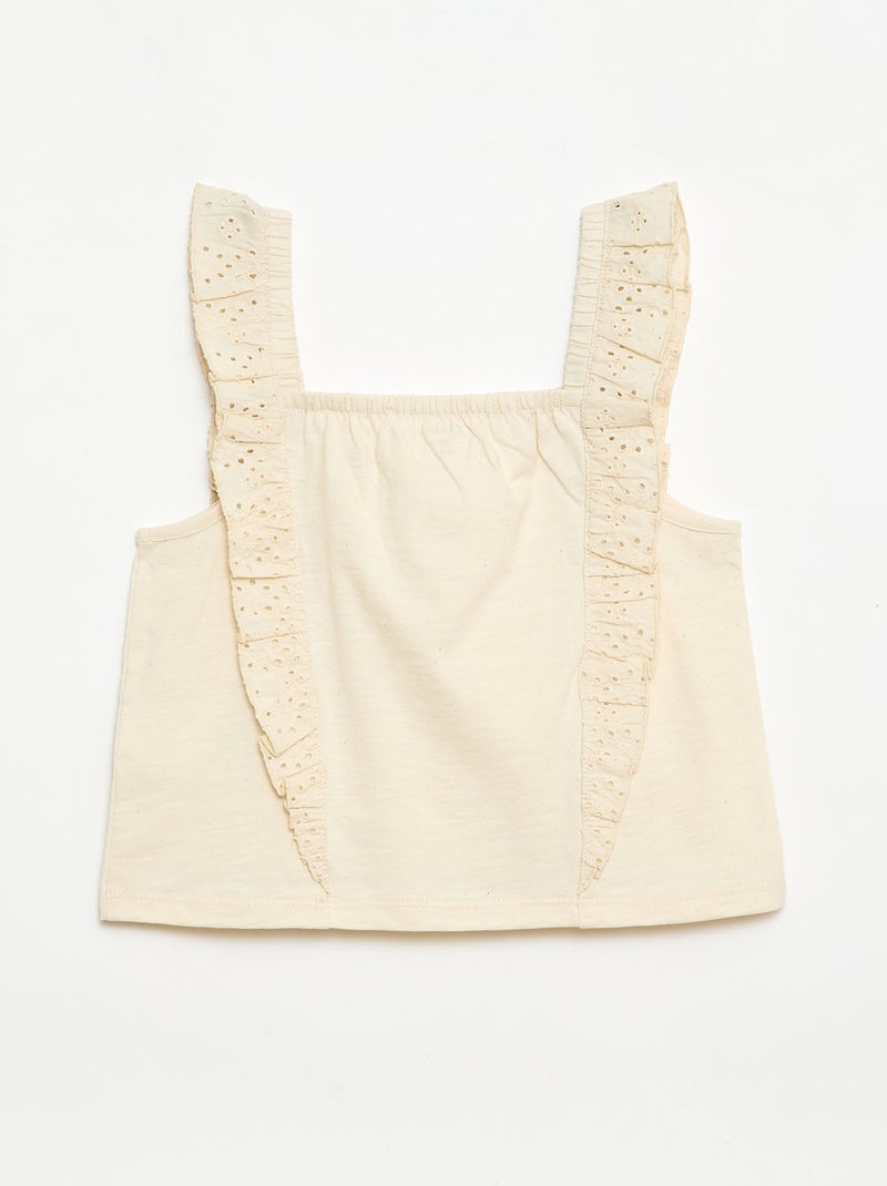 Lichte 2-delige set: topje en short Wit - Kiabi