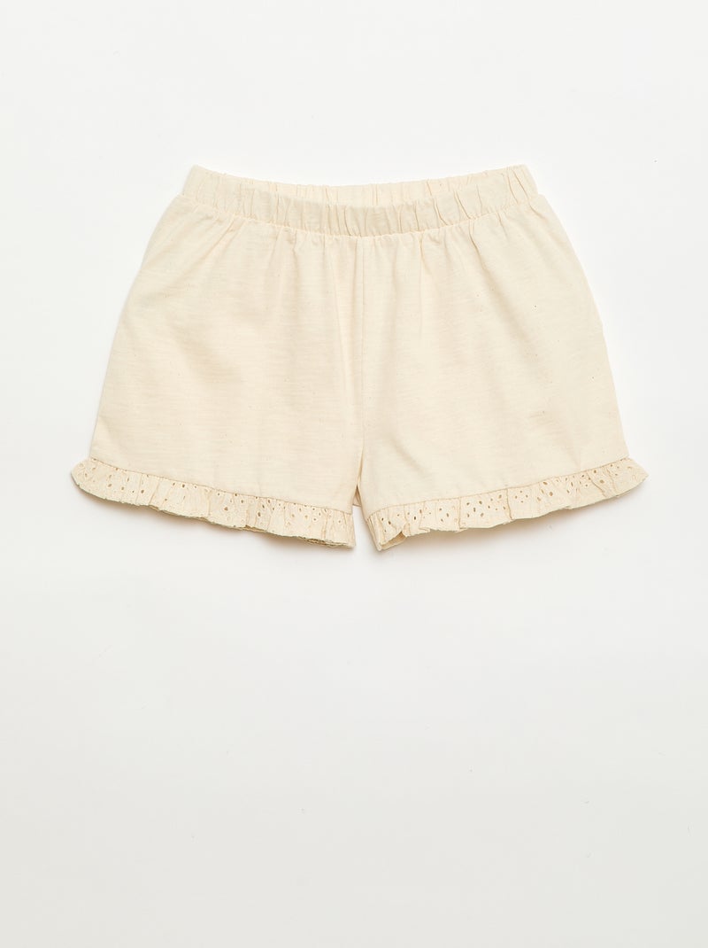 Lichte 2-delige set: topje en short Wit - Kiabi