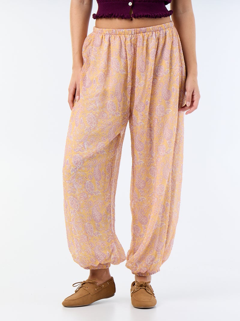 Lichte ballonbroek Oranje - Kiabi