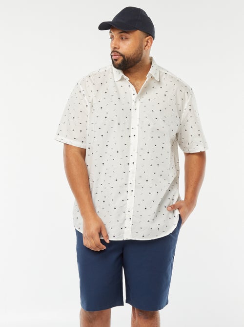 Lichte bermuda met elastische tailleband - Kiabi