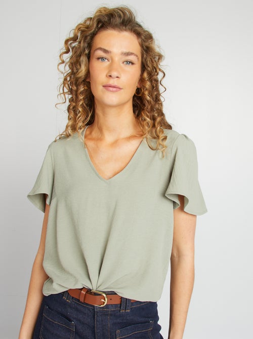 Lichte blouse met ruches - Kiabi