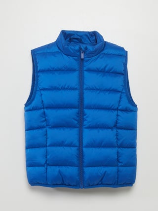 Lichte bodywarmer met opstaande kraag