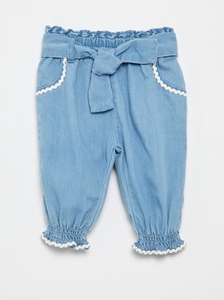 Lichte denim pantalon