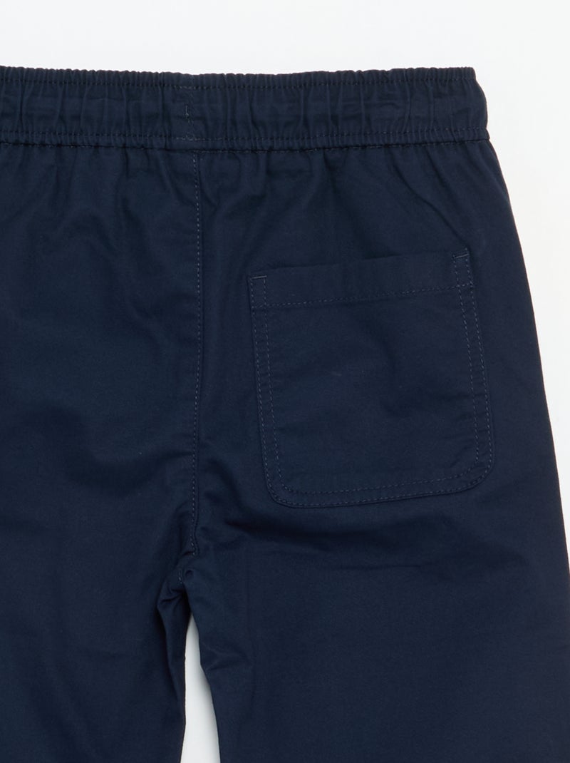 Lichte effen broek Blauw - Kiabi