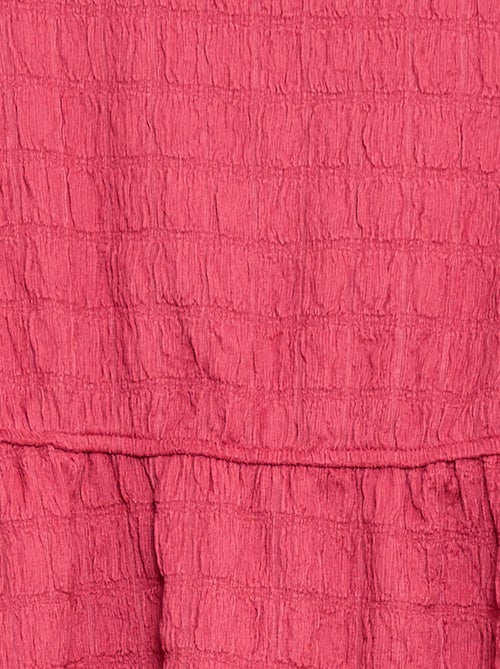 Lichte effen jurk met korte mouwen - Kiabi