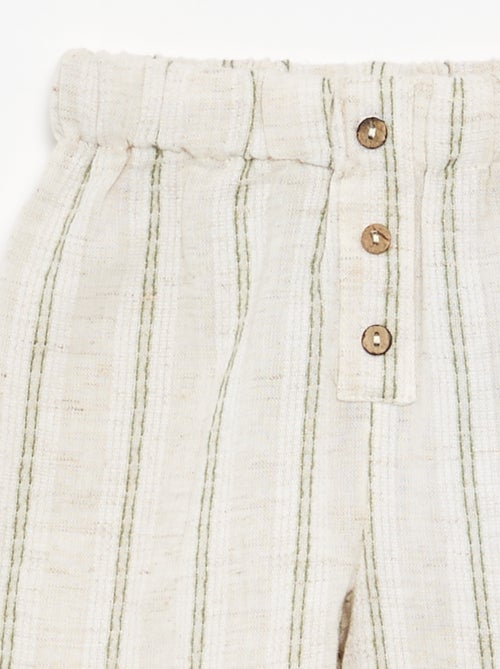 Lichte gestreepte broek - Kiabi