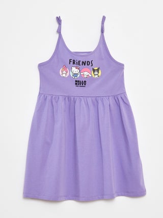 Lichte jurk met 'Hello Kitty'-print