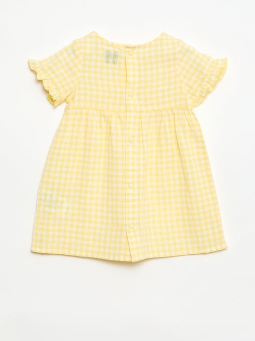 Lichte jurk met korte pofmouwen - Kiabi