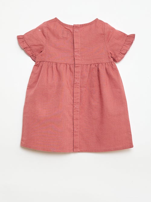 Lichte jurk met korte pofmouwen - Kiabi