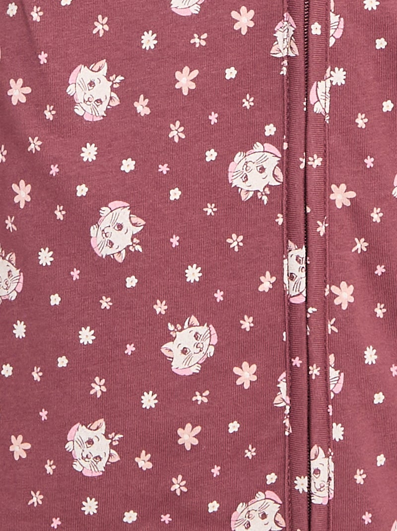 Lichte, mouwloze babyslaapzak van katoen met Disney/Marie-print,  TOG-waarde 1 Rose - Kiabi