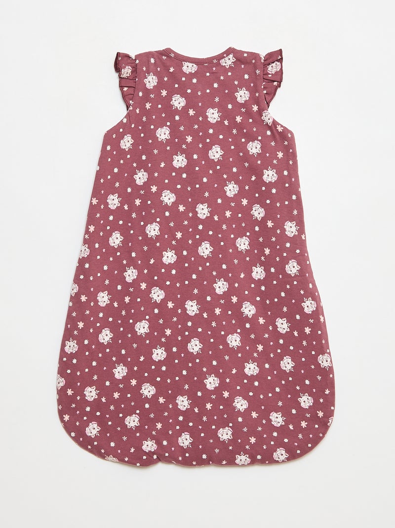 Lichte, mouwloze babyslaapzak van katoen met Disney/Marie-print,  TOG-waarde 1 Rose - Kiabi