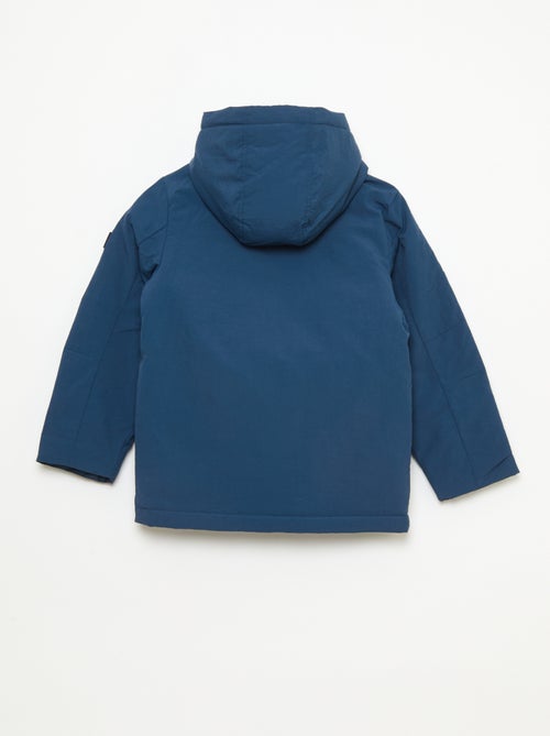 Lichte parka met kap en 2 opgestikte zakken met klep - Kiabi