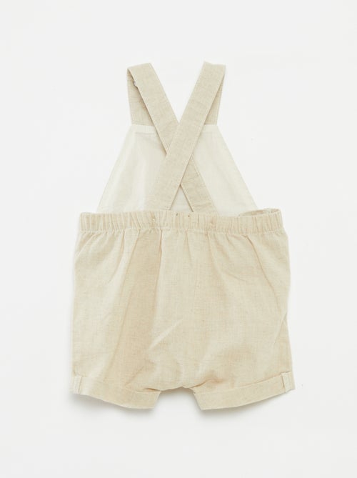 Lichte salopette van linnenmix - Kiabi