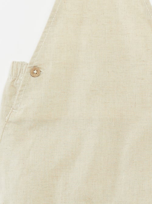 Lichte salopette van linnenmix - Kiabi