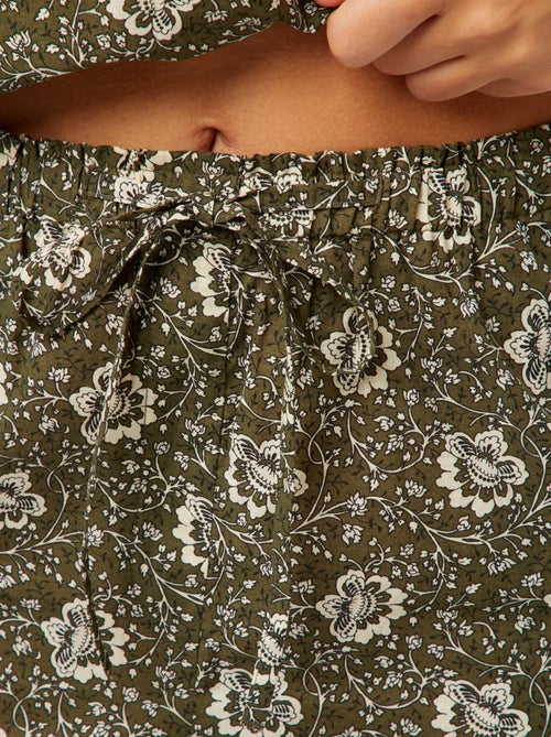 Lichte short met bloemmotiefje - Kiabi