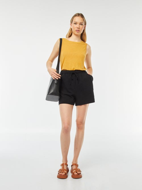 Lichte short met koordjes - Kiabi