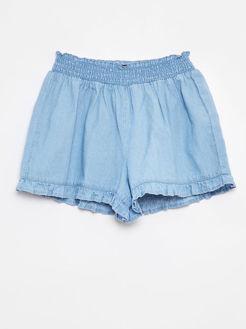 Lichte short met ruches - Kiabi