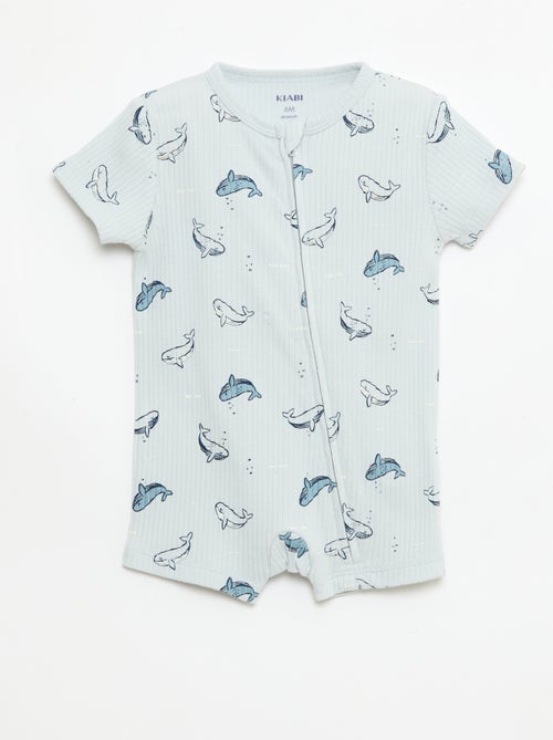 Lichte slaapzak met korte mouwen en all-over motief - Kiabi