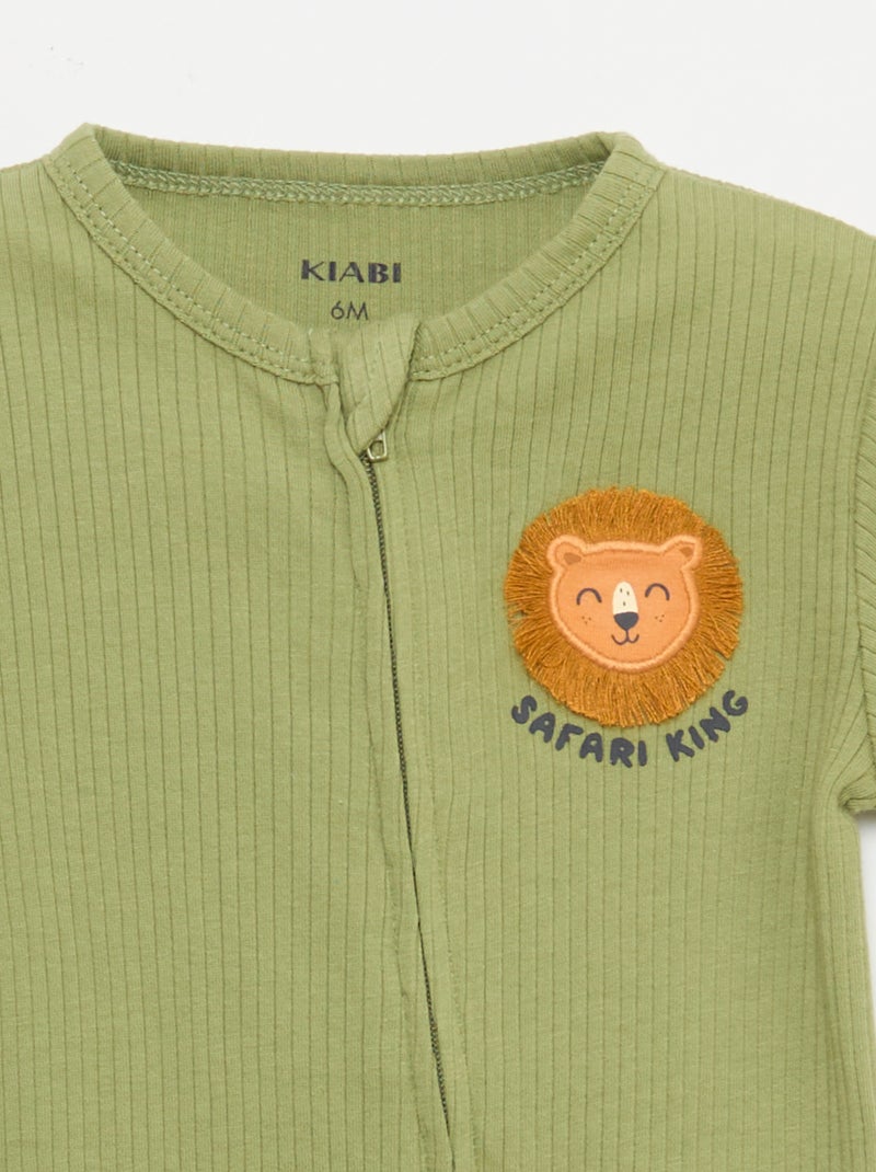 Lichte slaapzak met rits Kaki - Kiabi