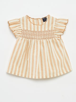 Lichte top met borduursel