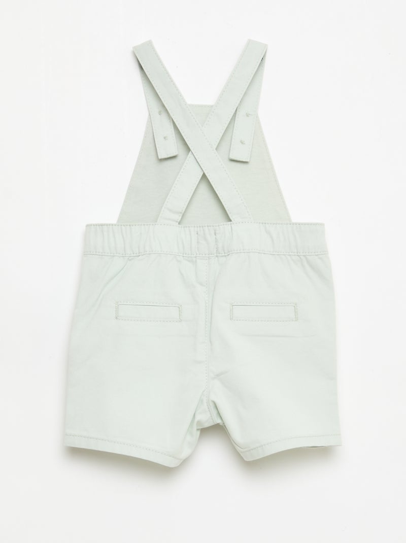 Lichte tuinbroek met verstelbare bandjes Blauw - Kiabi