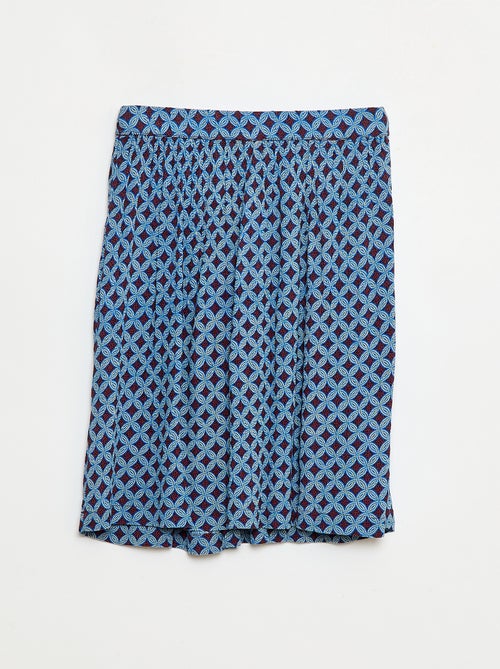 Lichte, uitlopende rok met waxprint - Kiabi