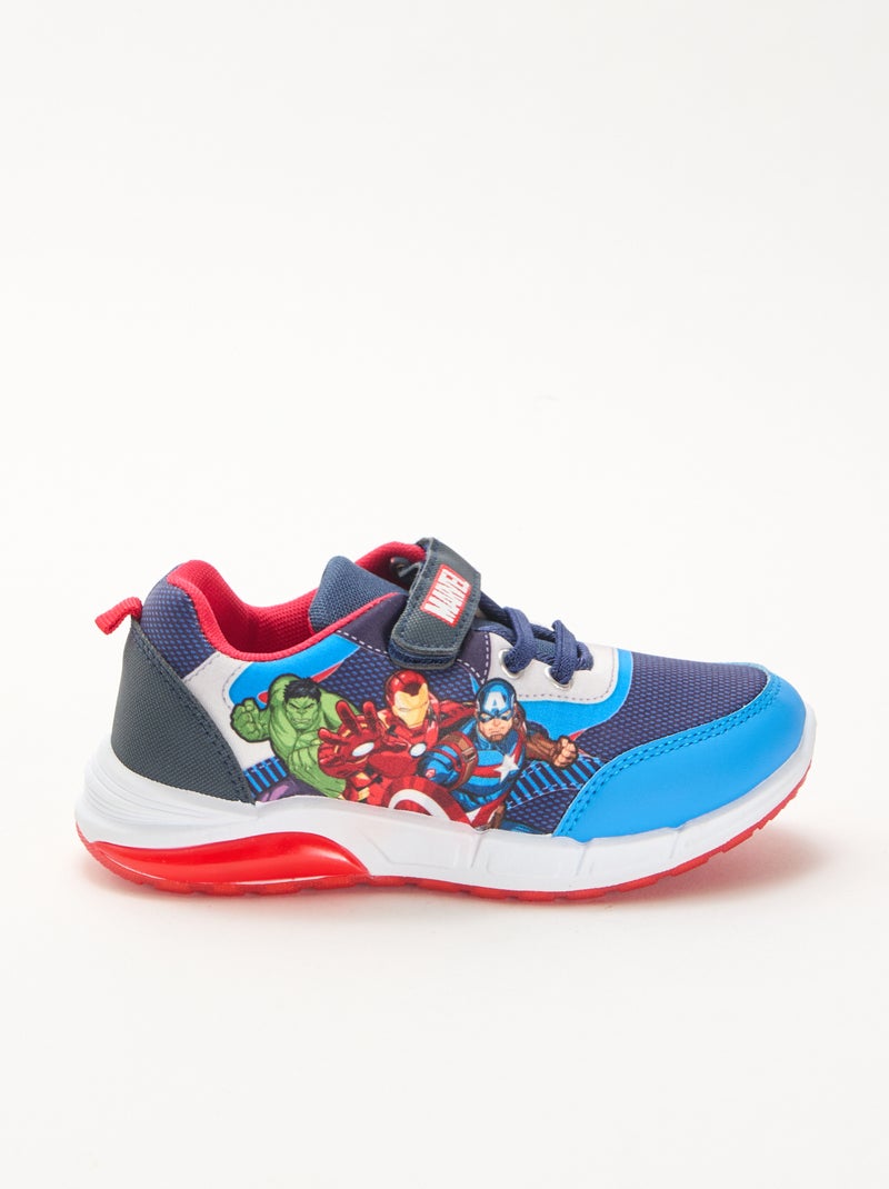 Lichtgevende Avengers-sneakers Blauw - Kiabi