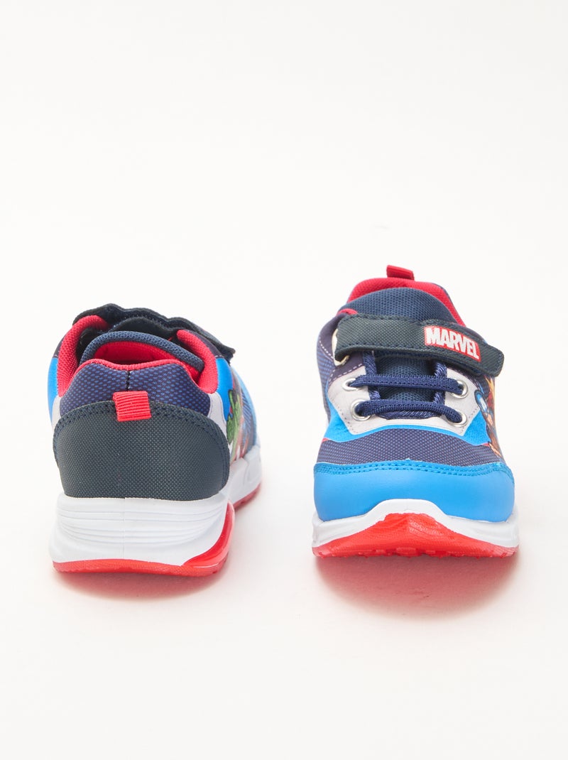 Lichtgevende Avengers-sneakers Blauw - Kiabi
