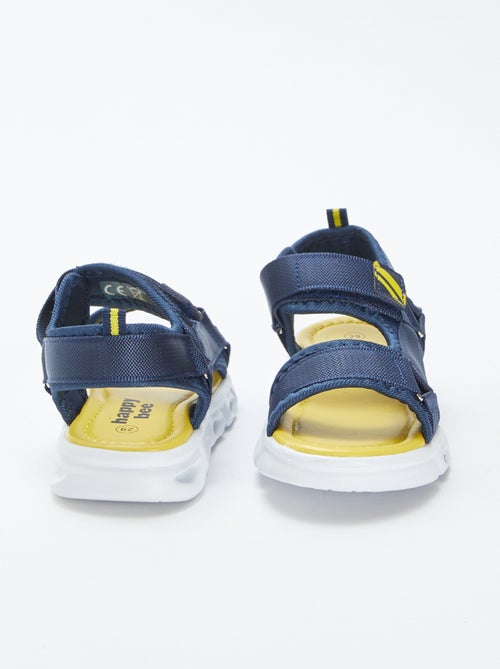Lichtgevende sandalen met klittenbanden - Kiabi