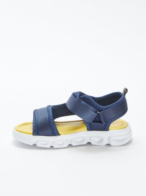 Lichtgevende sandalen met klittenbanden - Kiabi