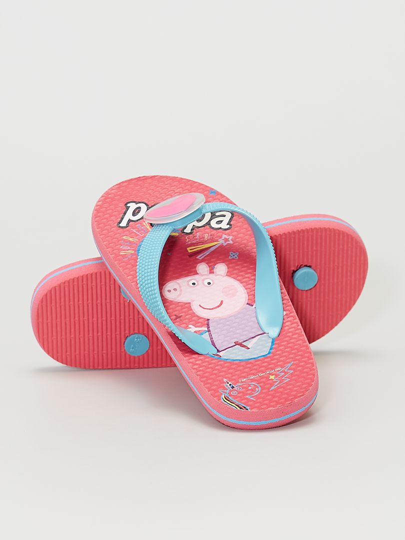 Lichtgevende slippers 'Peppa Pig' roze - Kiabi